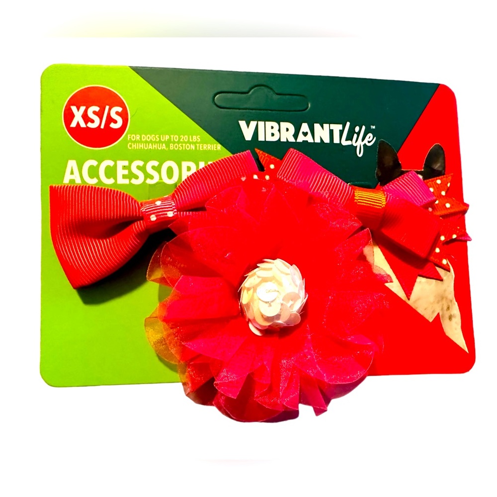 New Vibrant Life Dog Bows for Collar Accessories for Costume
